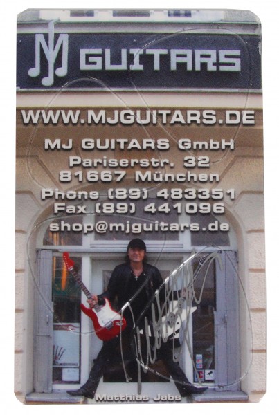 Pikcard MJ Guitars MJ Autographed
