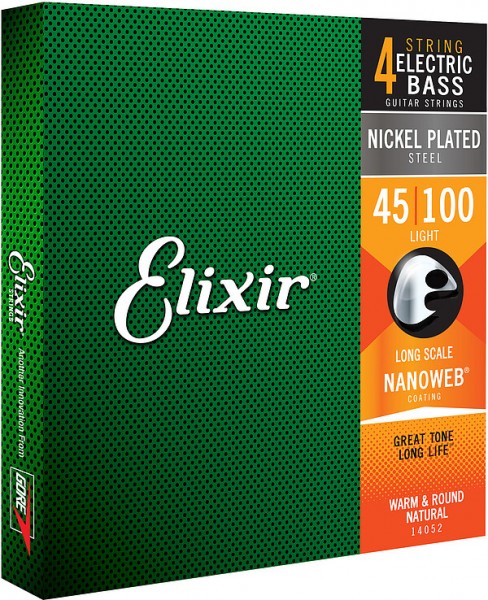 Elixir 14052 Nanoweb Light Bass 45-100