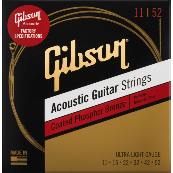 Gibson Coated Phosphor Bronze Acoustic Ultra Light Gauge 11er