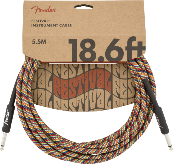 Fender 18.6' INST CABLE, RAINBOW