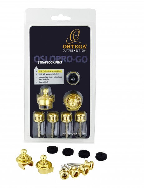 Ortega OSLOPRO-GO Straplocks Gold