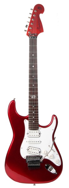 MJ Mastercaster Candy Apple Red with matching headstock