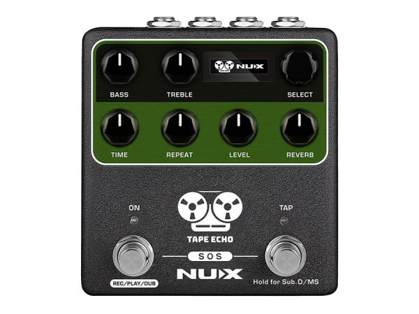 NUX Verdugo Series delay pedal with tap tempo and spring reverb TAPE ECHO