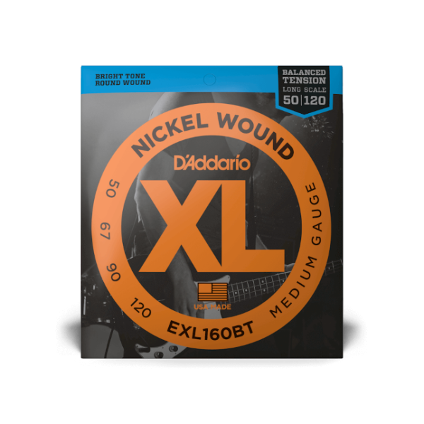 DAddario EXL160BT Nickel Wound, Balanced Tension Medium, 50-120
