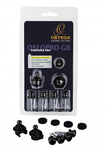 Ortega OSLOPRO-BK Straplocks Black