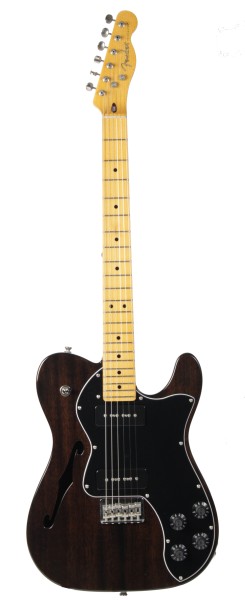 Fender Modern Player Telecaster® Thinline Deluxe MN Black Transparent 2012 (Used)
