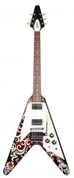 Gibson Custom Shop Jimi Hendrix Psychedelic Flying V Hand Painted Guitar